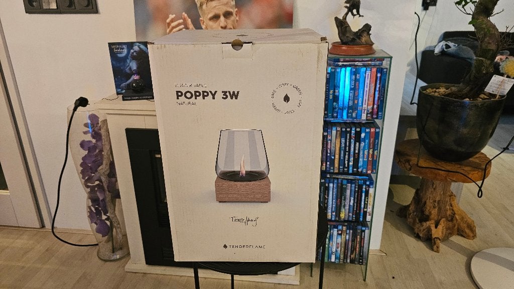Tendertable Tenderflame Poppy 3W! NIEUW in doos!, Ophalen, Nieuw, Vrijstaande haard, Overige soorten