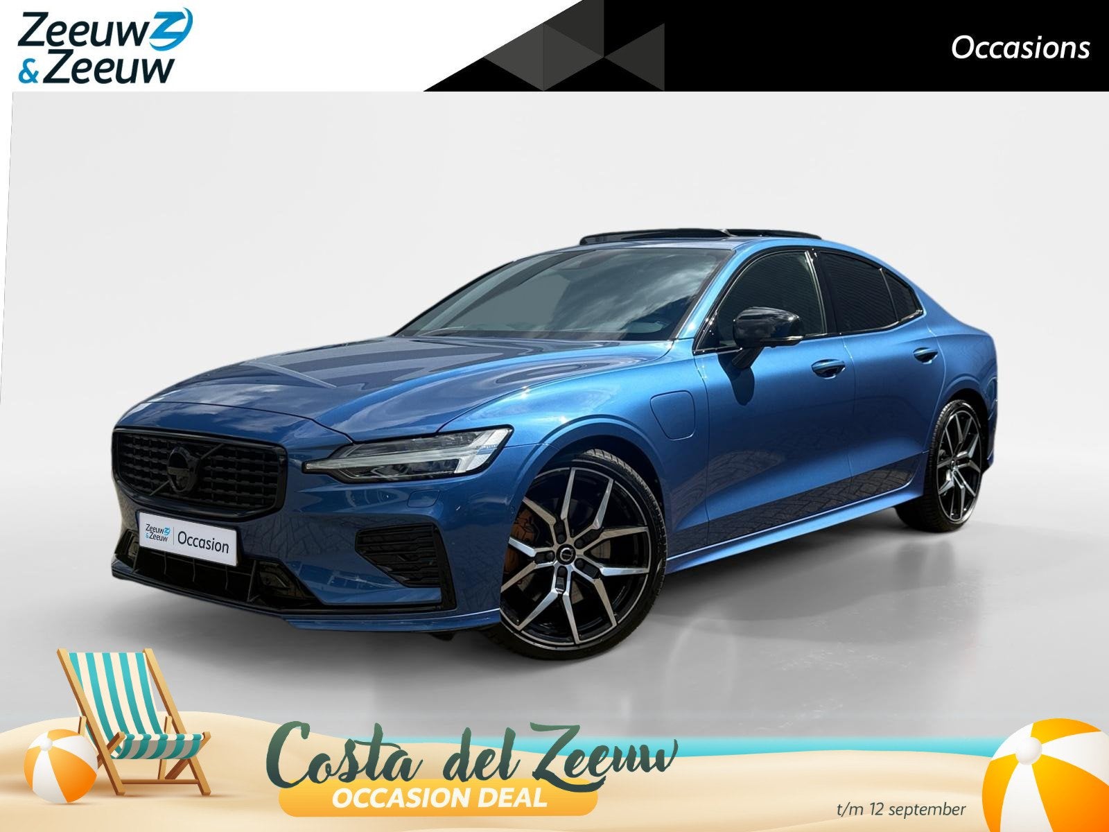 Volvo S60 2.0 T8 AWD Polestar Engineered 405 pk PHEV | 360 C, Auto's, 12 maanden, Gebruikt, Euro 6, Blauw