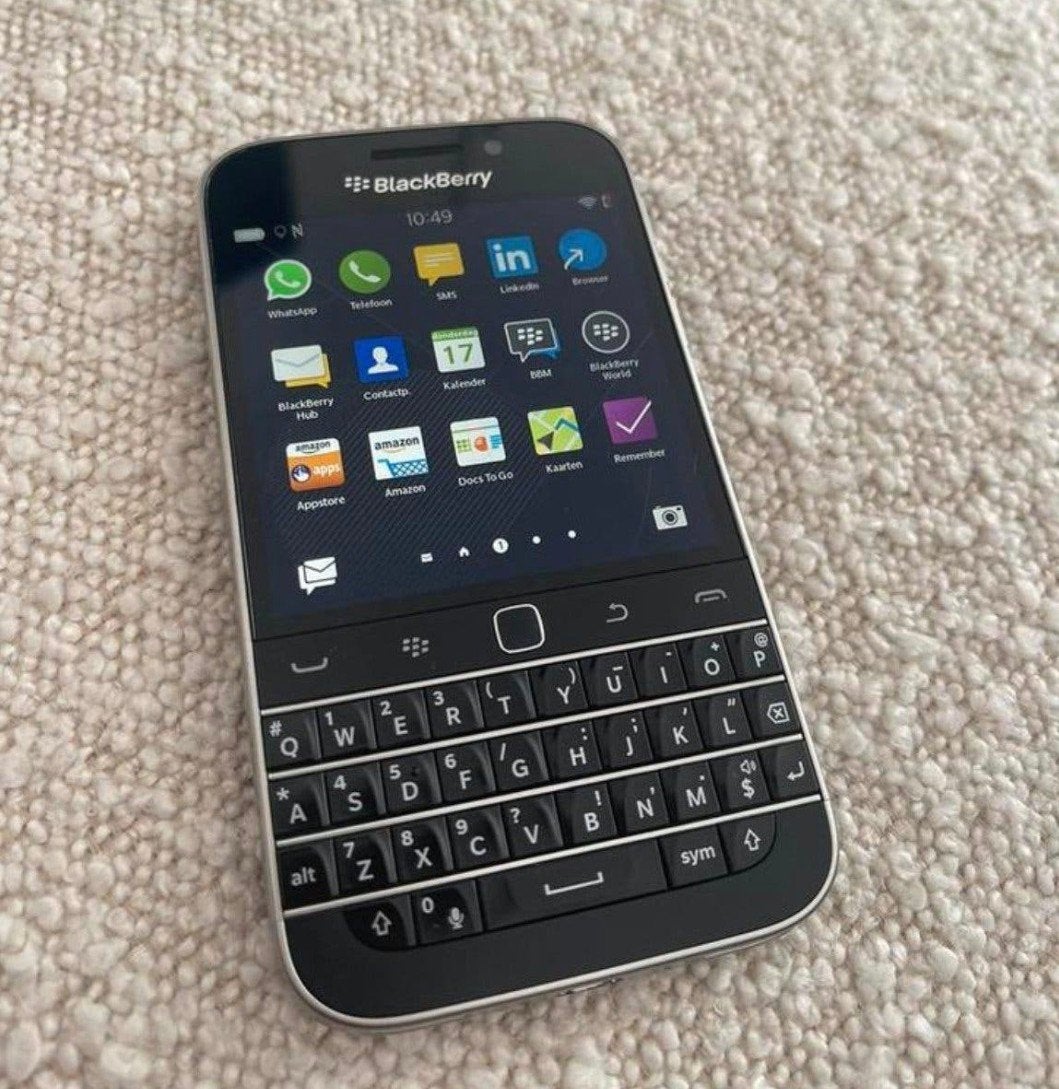 Als nieuw werkend blackberry classic Q20

 toestel is simlo, Zwart, Touchscreen, Ophalen of Verzenden, Zo goed als nieuw