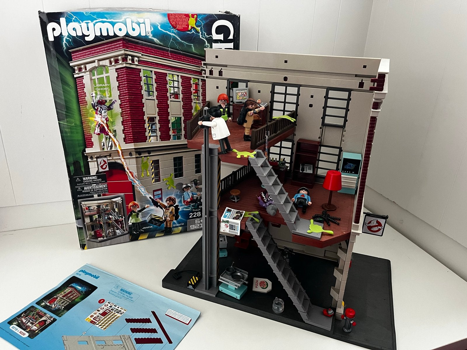 Playmobil Ghostbusters Kazerne 9219 met doos, Ophalen, Gebouw, Complete set, Zo goed als nieuw