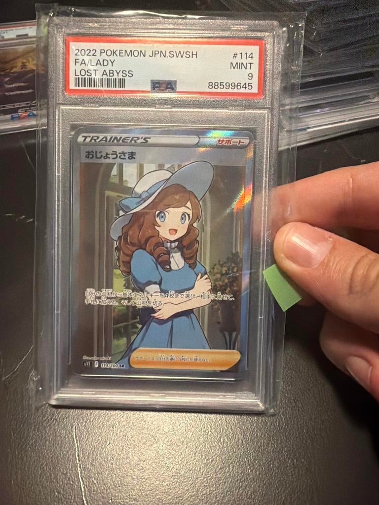 Pokémon FA/Lady Lost Abyss #114 Mint 9, Ophalen of Verzenden, Zo goed als nieuw, Losse kaart, Foil
