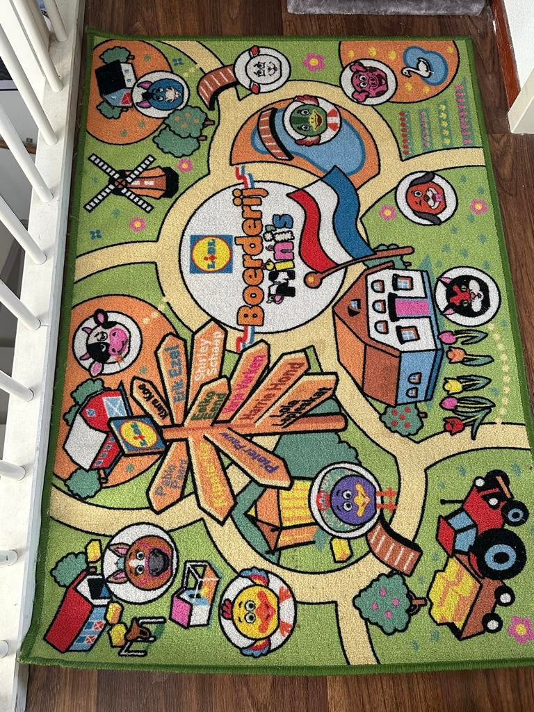Boerderij Minis Speelkleed 80x120 cm - Lidl, Ophalen of Verzenden, Gebruikt