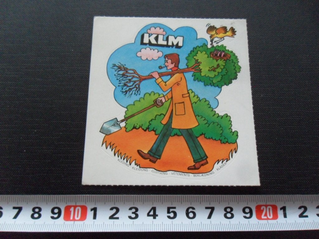 sticker KLM  KLeding  BV064, Ophalen of Verzenden, Zo goed als nieuw