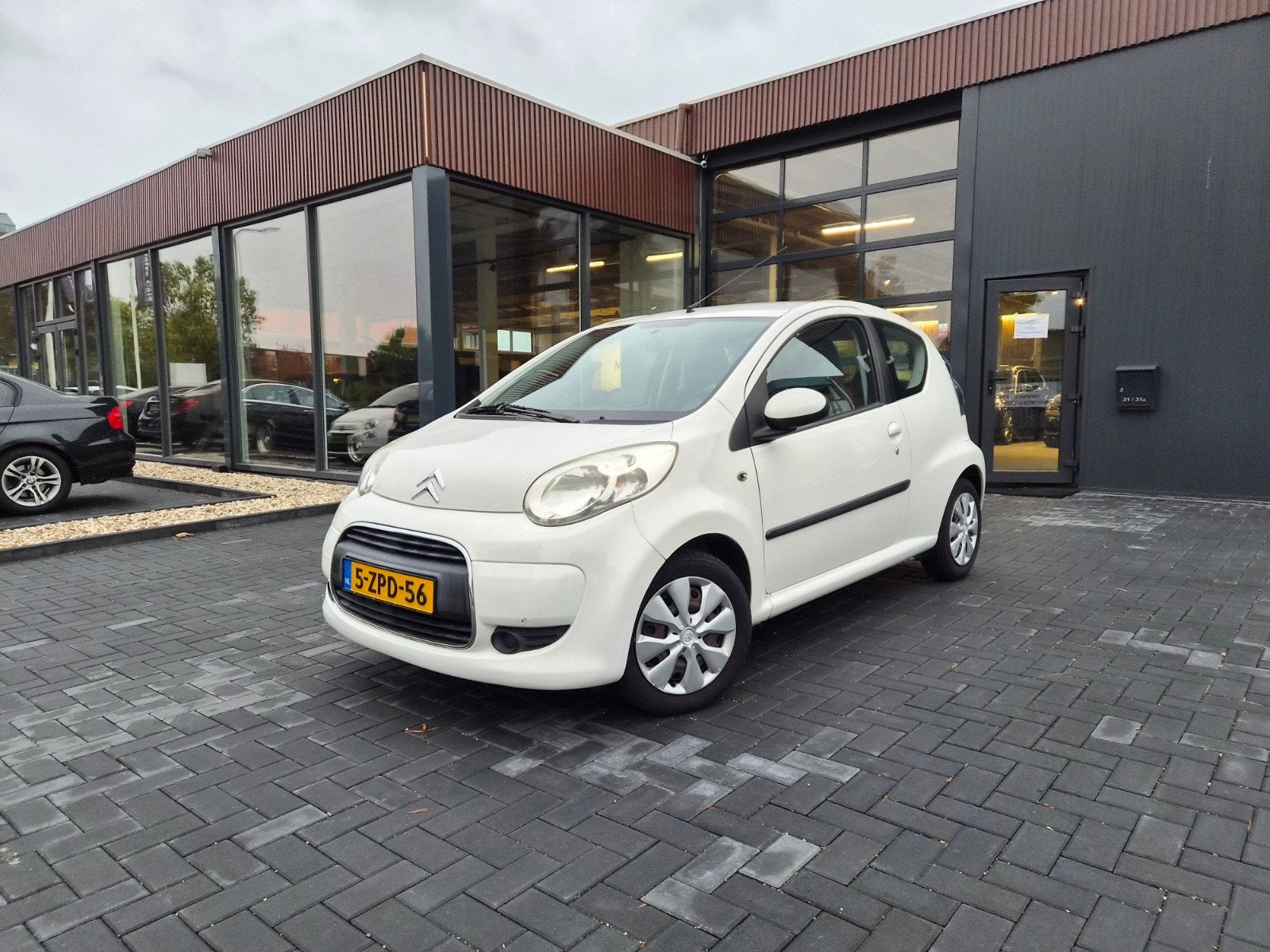 Citroën C1 1.0 3-DRS 2009 Wit Airco Nieuwe Apk Toerenteller, Voorwielaandrijving, Stof, Zwart, 4 stoelen