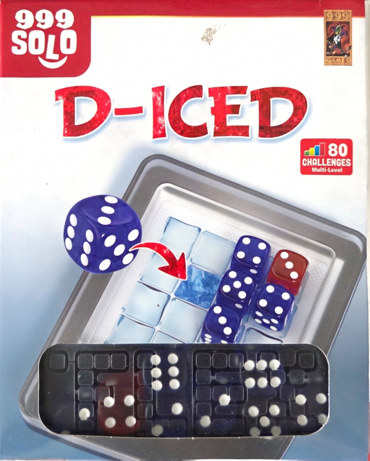 999 Games D-Iced Solo Denkspel - 80 Uitdagingen, Hobby en Vrije tijd, Gezelschapsspellen | Overige, Een of twee spelers, Ophalen of Verzenden