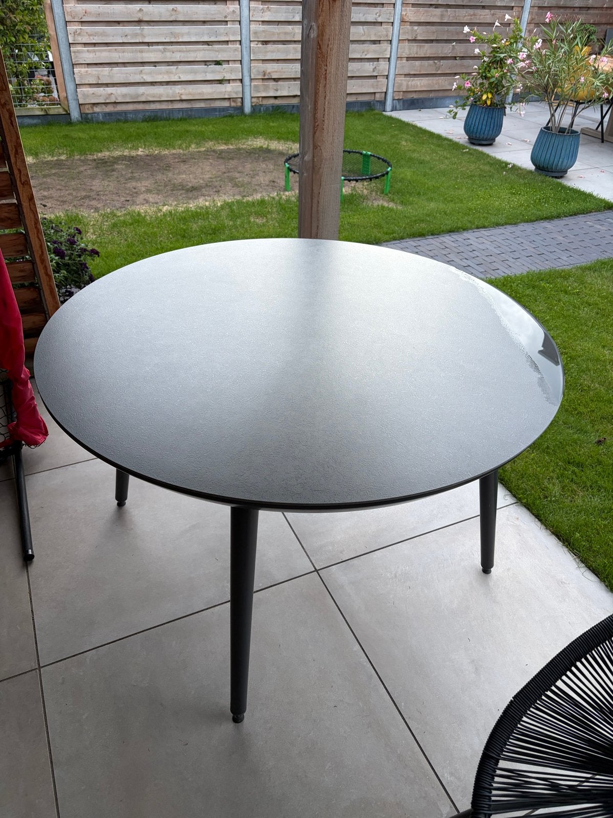 Hartman tuintafel rond - Zo goed als nieuw, Ophalen, Zo goed als nieuw, Rond, Metaal