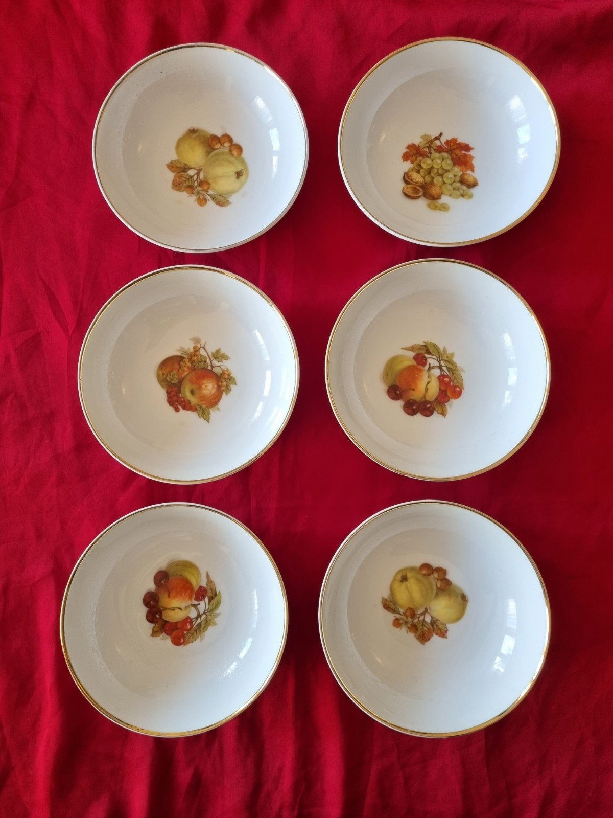 Set van 6 Arzberg fruitschaaltjes en 1 grote schaal, Ophalen of Verzenden