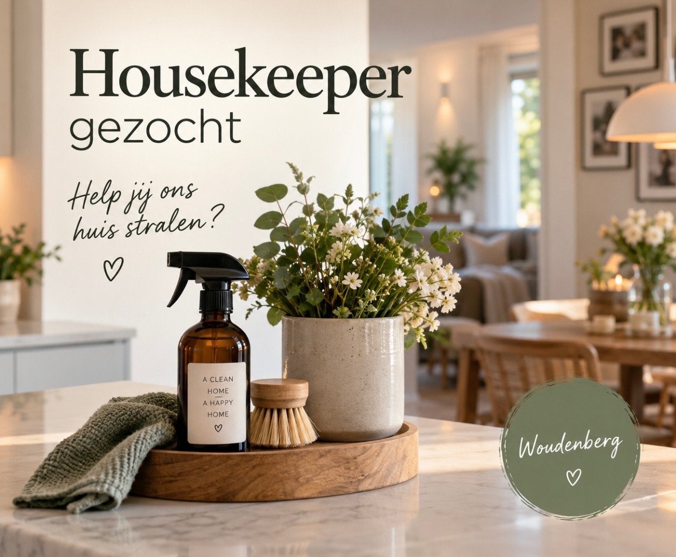 Housekeeper / ervaren huishoudelijke hulp gezocht, Schoonmaken