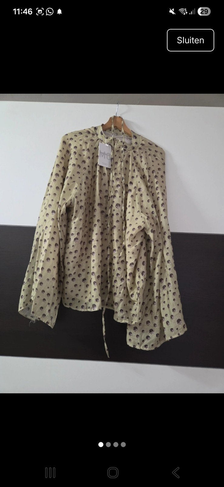 Nieuwe dames blouse maat S/M, Kleding | Dames, Beige, Nieuw, Ophalen of Verzenden, Onbekend