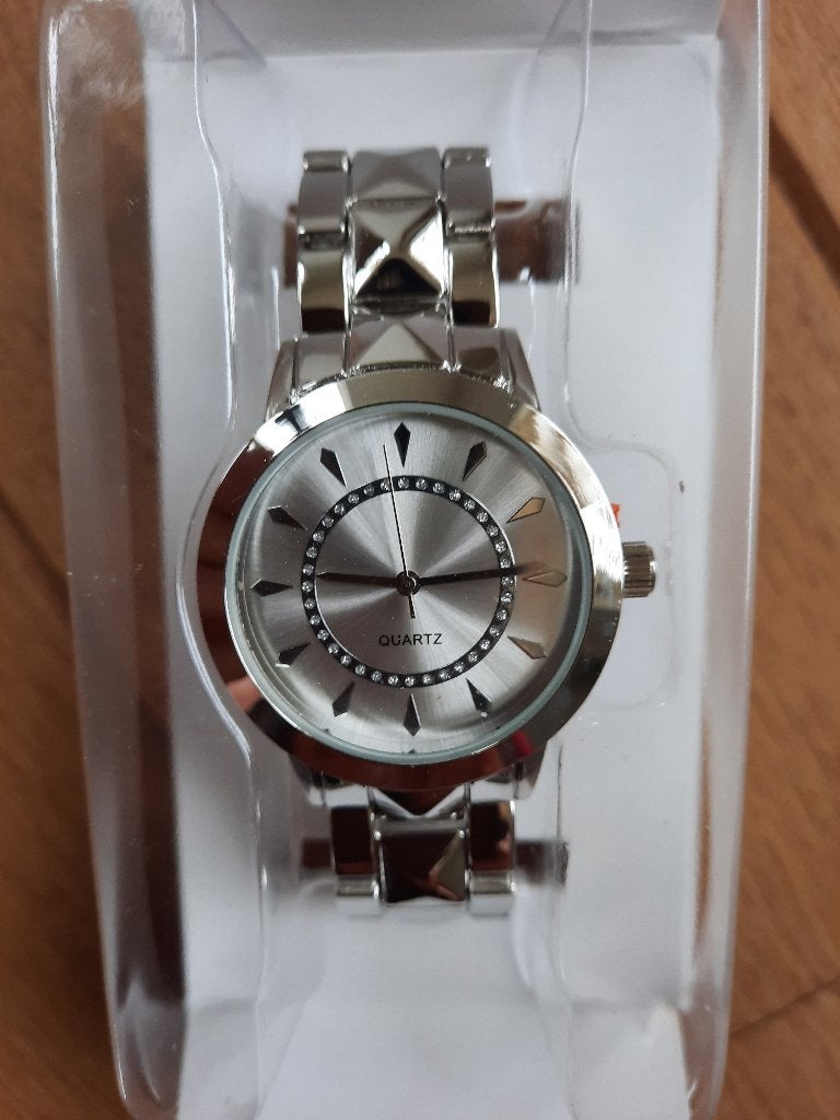 True SPIRIT horloge zilver met strass - nieuw -, Sieraden, Tassen en Uiterlijk, Overige merken, Staal, Nieuw, Ophalen of Verzenden