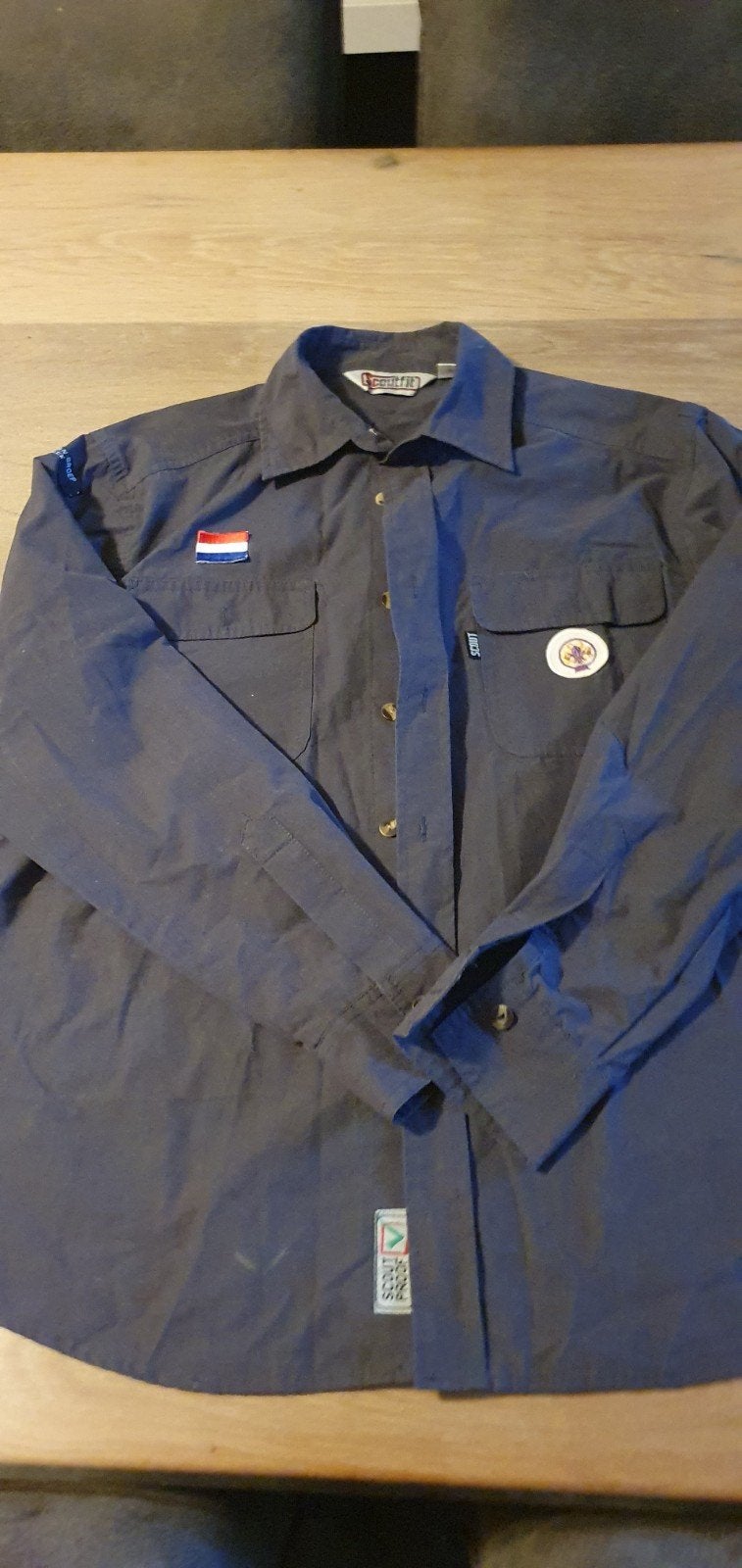 Zeeverkenners Overhemd - Scoutfit Maat 164, Kleding | Heren, Scoutfit, Ophalen of Verzenden, Overige halswijdtes, Grijs