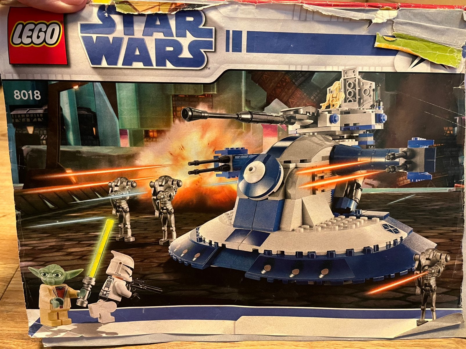 LEGO Star Wars armored assault tank (AAT) 8018, Ophalen of Verzenden, Zo goed als nieuw, Lego