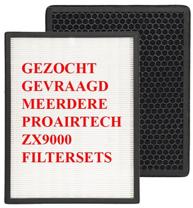 TE KOOP GEVRAAGD 1 OF MEERDERE FILTERSETS PROAIRTECH ZX 9000, Verzenden, Nieuw, Luchtontvochter