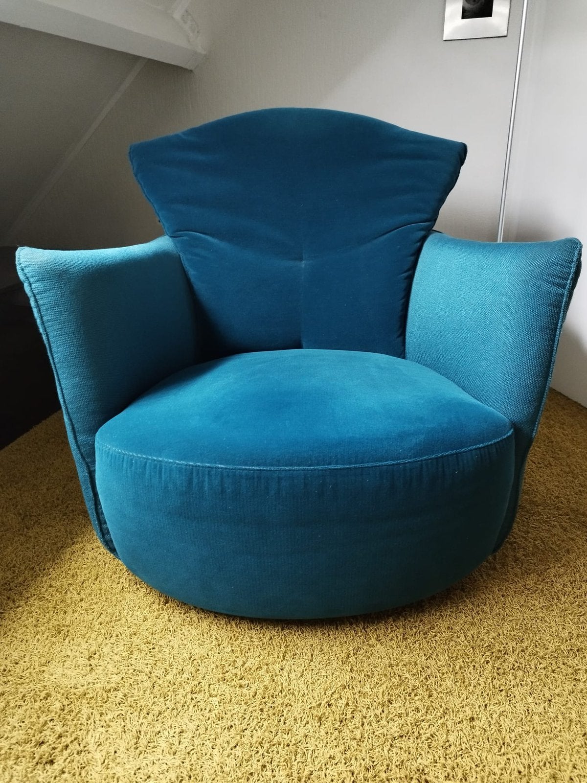 Prachtige draai fauteuil, Huis en Inrichting, Fauteuils, Ophalen, Zo goed als nieuw, Stof, 50 tot 75 cm