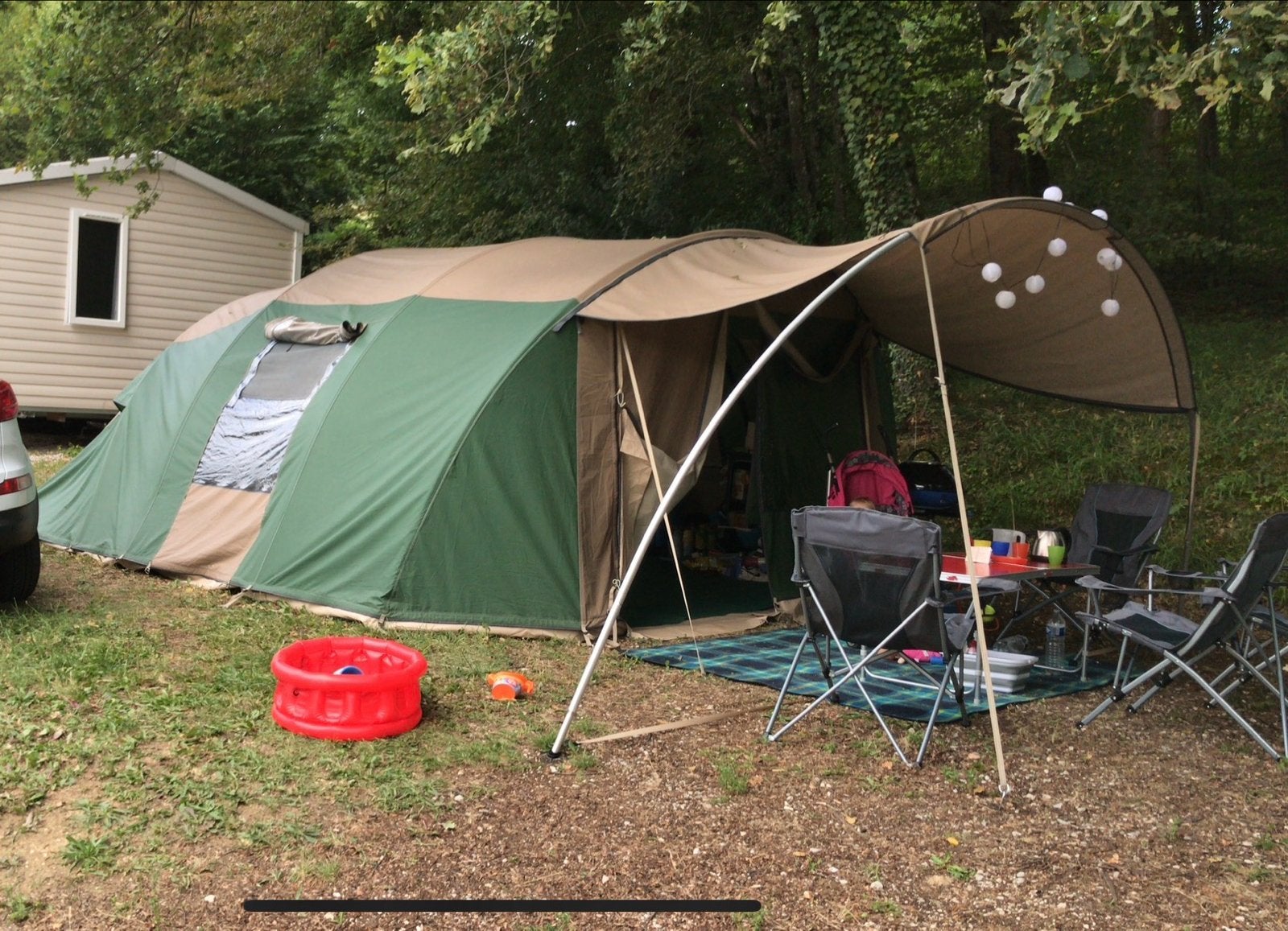 Falco Zeearend 6-persoons tunneltent - Opknapper, Caravans en Kamperen, Ophalen, Gebruikt, Tot en met 6