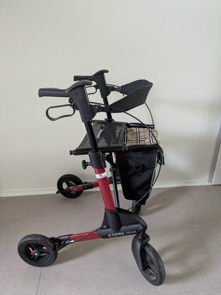 Topro Troja 2G rollator, incl. accessoires, Diversen, Rollators, Nieuw, Lichtgewicht, Opvouwbaar, Ophalen