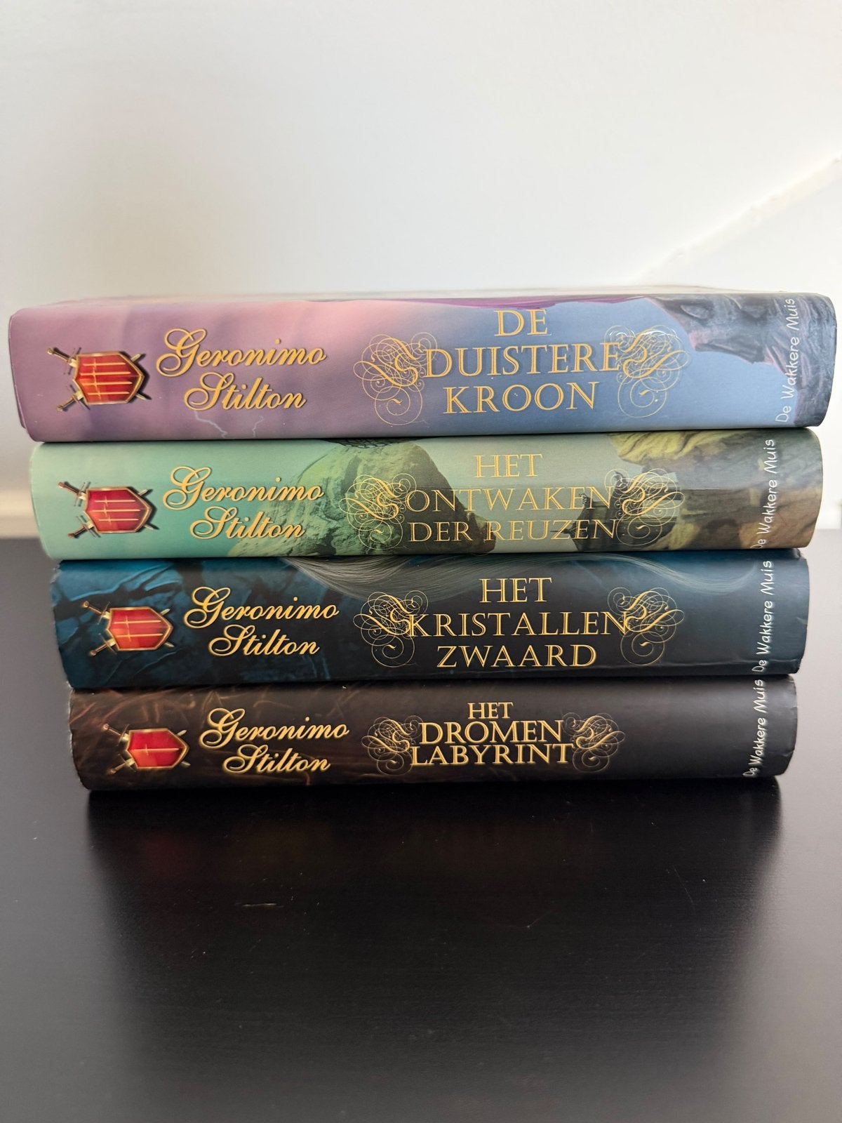 Geronimo Stilton: Ridders van Fantasia (4 boeken), Boeken, Ophalen of Verzenden, Zo goed als nieuw