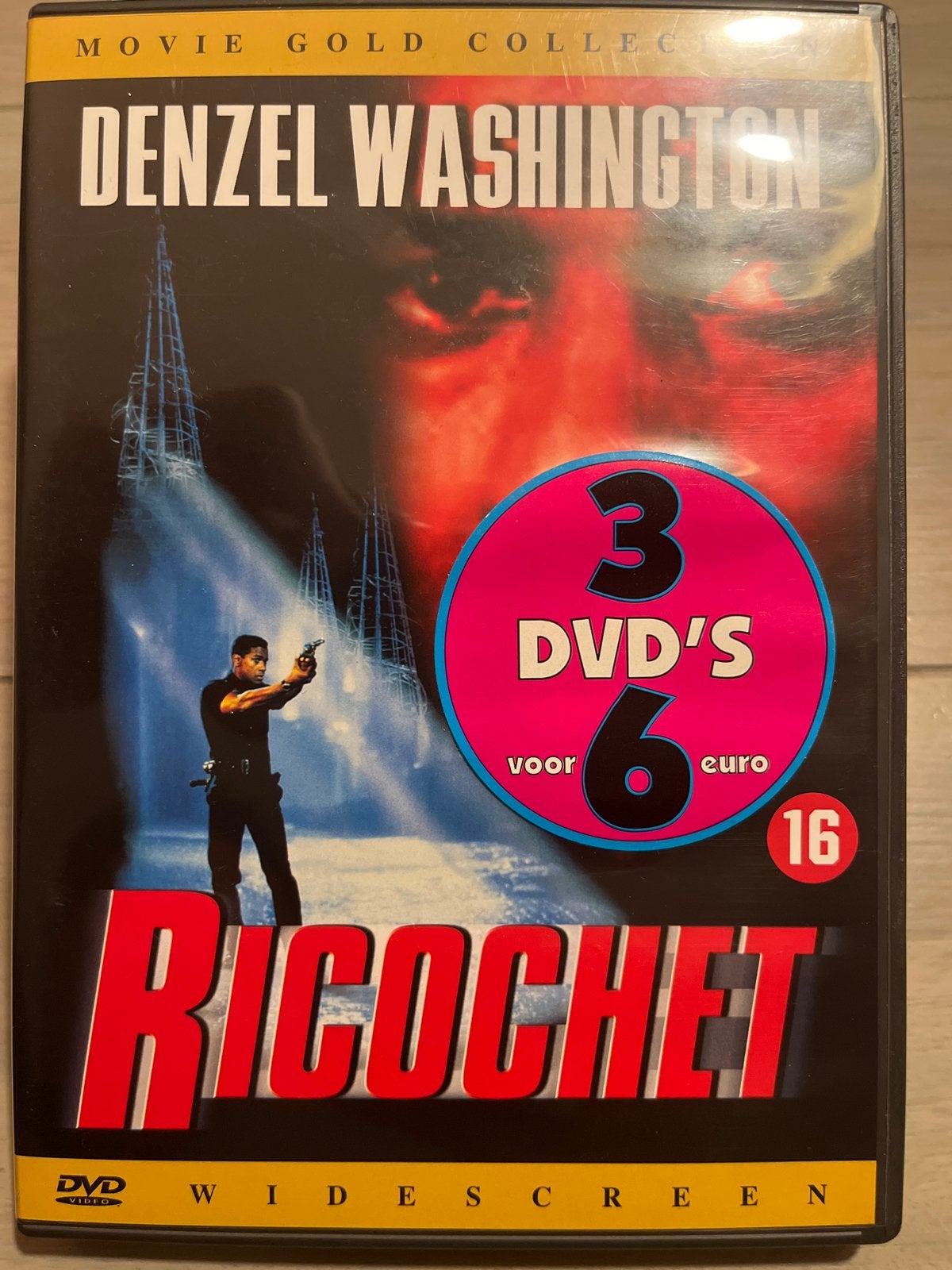 Ricochet - Denzel Washington (Movie Gold Collection), Gebruikt, Vanaf 16 jaar, Ophalen of Verzenden, Breedbeeld