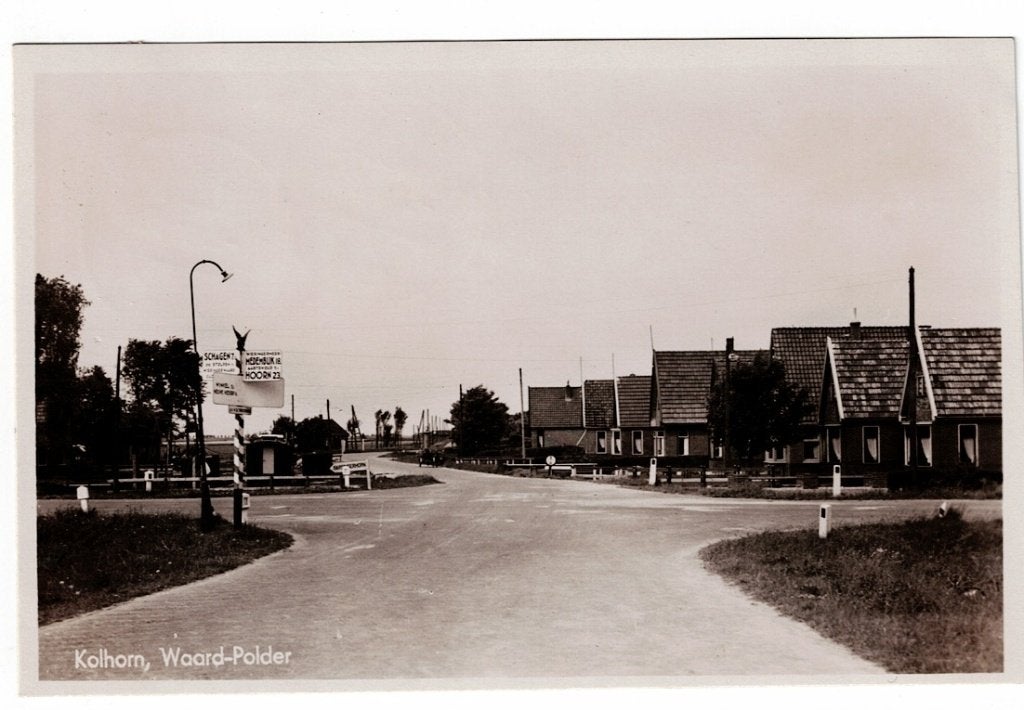 Kolhorn 1949. Fotokaart van de Waard - Polder., Ophalen of Verzenden, 1940 tot 1960, Gelopen, Noord-Holland