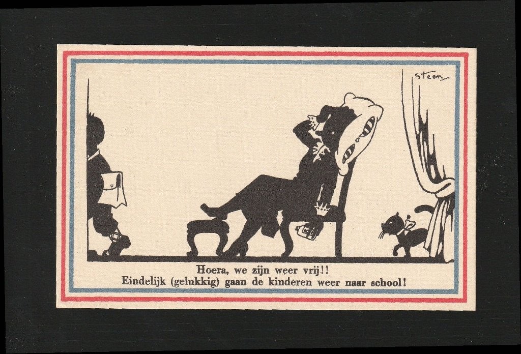 Ansichtkaart Hoera we zijn weer vrij illu Pax Steen CC01-4, Ophalen of Verzenden, 1940 tot 1960, Ongelopen, Sterren en Beroemdheden