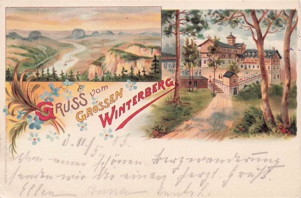 702-356-019 Gruss Vom Grossen Winterberg, Verzamelen, Verzenden, Voor 1920, Duitsland