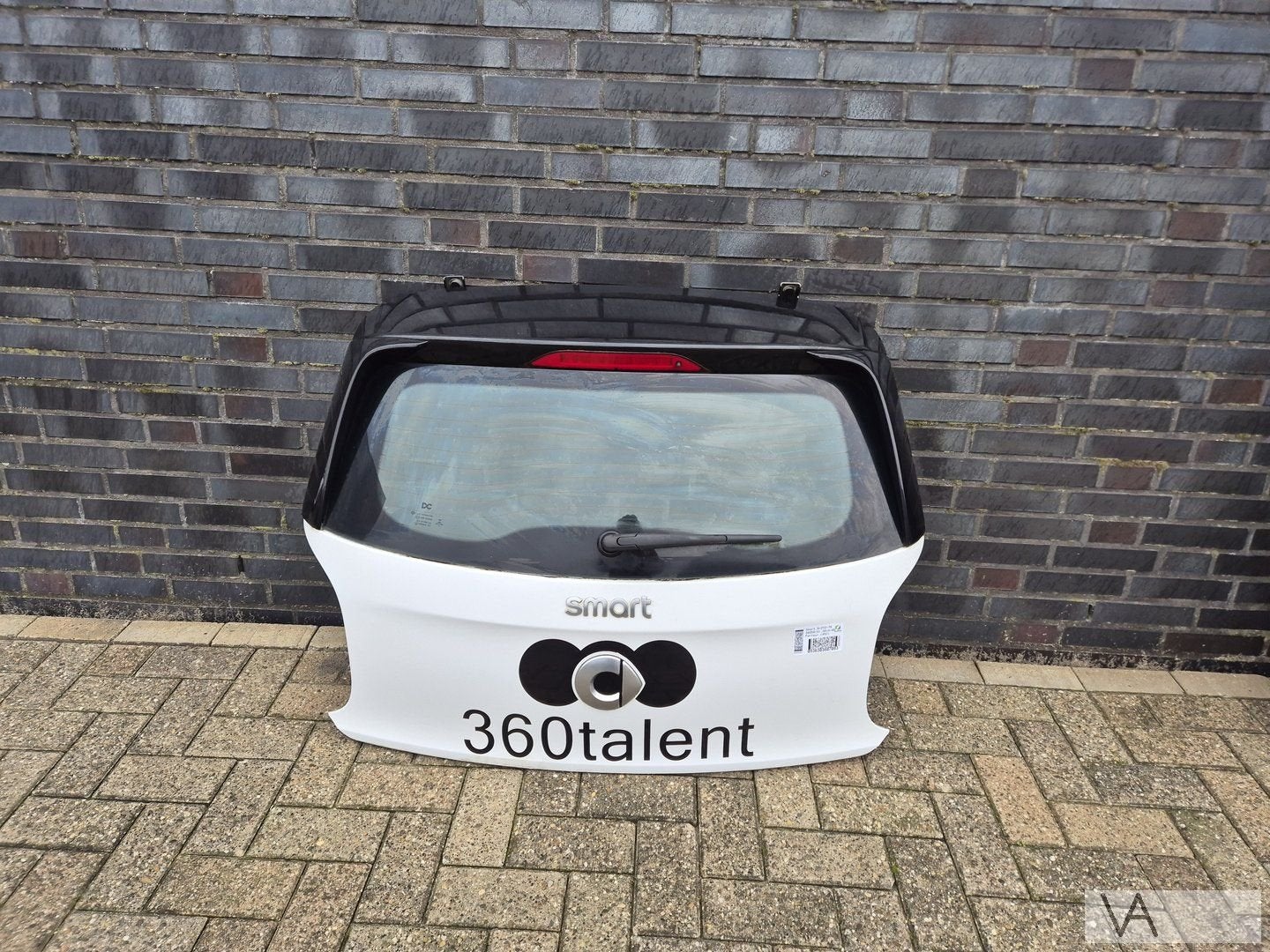 Smart Forfour 2013 - 2020 achterklep kofferklep wit en zwart, Auto-onderdelen, Gebruikt, -, Ophalen of Verzenden, Achter