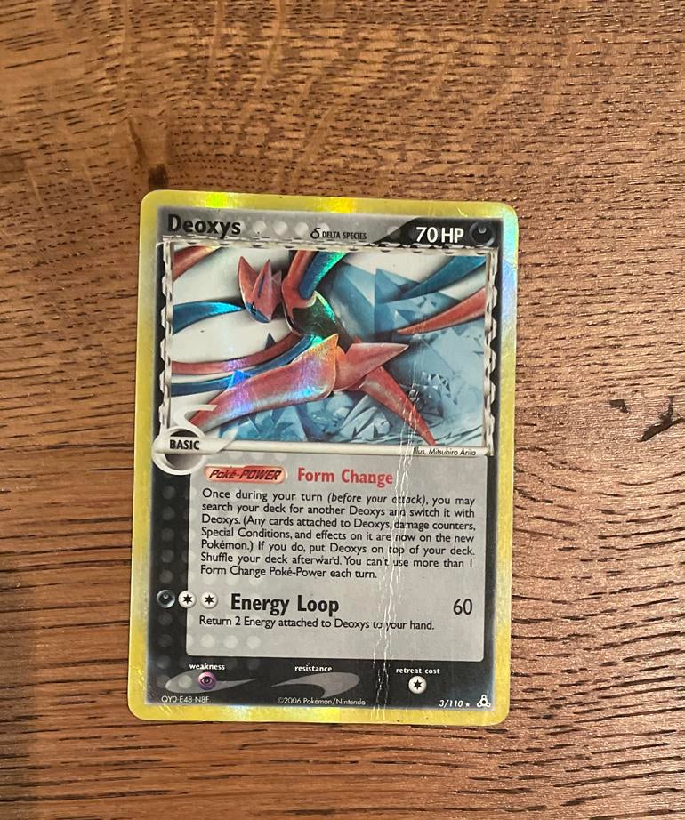 Deoxys δ Delta Species – EX Holon Phantoms – uit 2006, Ophalen of Verzenden, Gebruikt, Losse kaart
