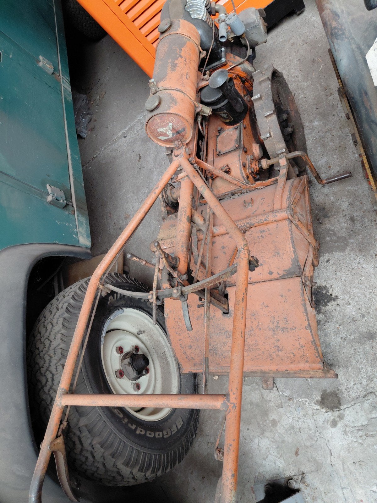 Rotavator tuinfrees - Vintage landbouwmachine, Ophalen, Gebruikt