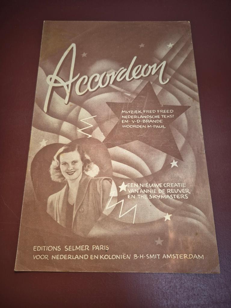 Vintage bladmuziek: Accordeon - Fred Freed (1930s), Ophalen of Verzenden, Gebruikt, Artiest of Componist, Accordeon