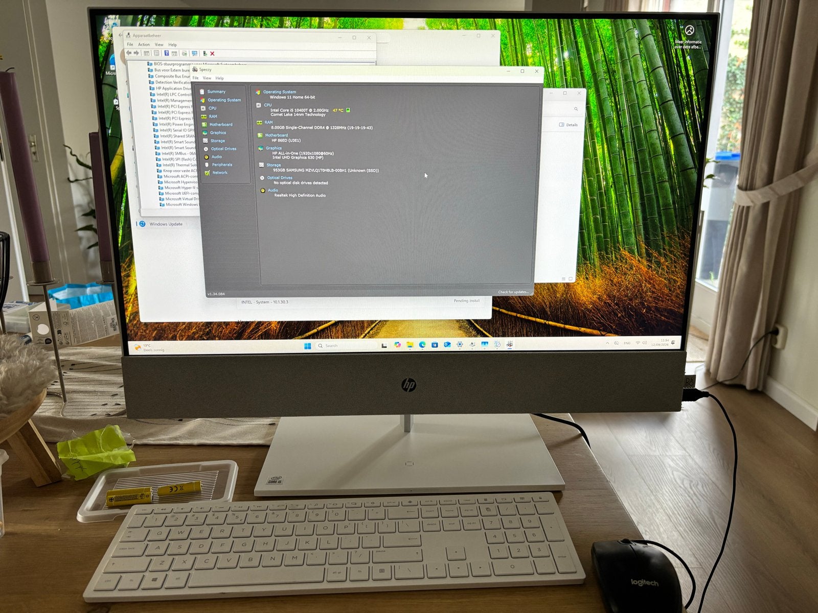 HP All-in-One Desktop PC - Intel Core i5, 8GB RAM, 1TB SSD, Ophalen, 2 tot 3 Ghz, 8 GB, Zo goed als nieuw