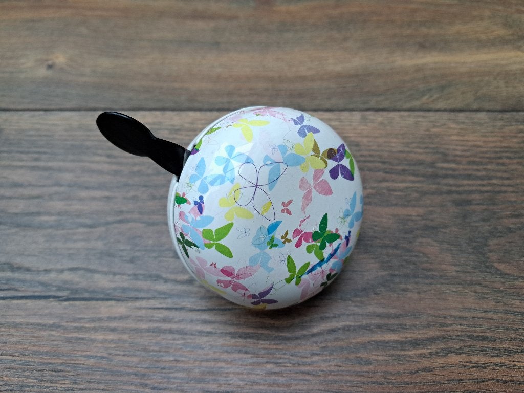 Mooie grote fietsbel met vlinders voor een meisje of vrouw, Ophalen of Verzenden, Gebruikt