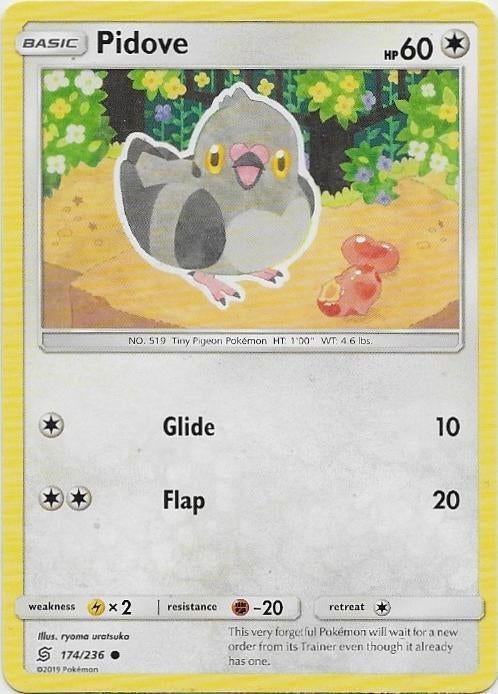 Unified Minds,  Pidove [common] 174/236, Hobby en Vrije tijd, Verzamelkaartspellen | Pokémon, Nieuw, Losse kaart, Verzenden