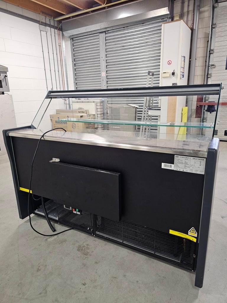 Koelvitrine met glazen opbouw - Ideaal voor horeca, Ophalen of Verzenden, Nieuw