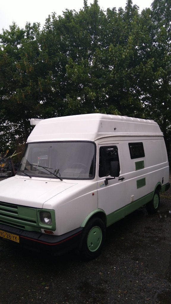 Camper daf 400 retro buscamper apk tot augustus 2028 bj 1990, Overige merken, Tot en met 2, Koelkast, 4 tot 5 meter