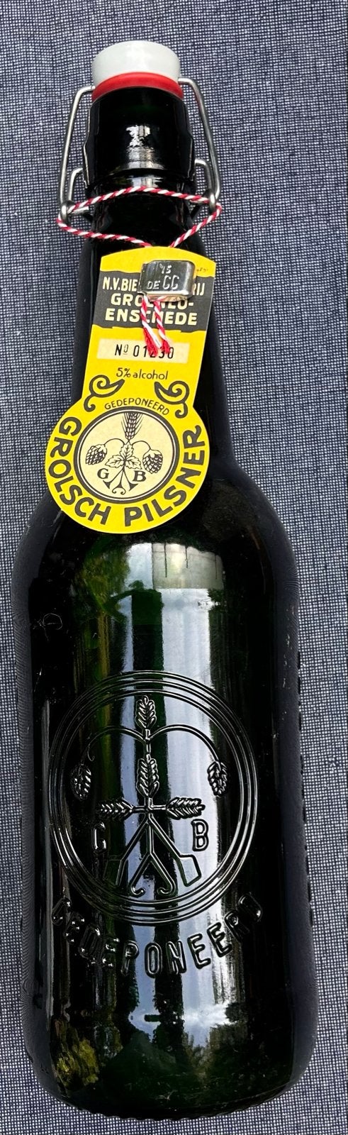 Grolsch Beugelfles 1,5L Jubileum 400 jaar, Ophalen of Verzenden, Zo goed als nieuw, Flesje(s), Grolsch