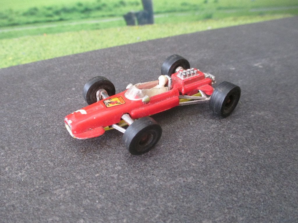 1:55 Ferrari F1 - Majorette 229 1968-1974 oranjeroodmetallic, Ophalen of Verzenden, Gebruikt, Auto
