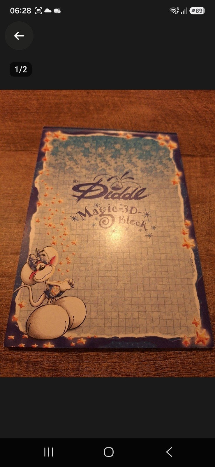 Diddl A5 blok nr 307 - 24 blaadjes, Verzamelen, Ophalen of Verzenden, Diddl, Gebruikt, Papier, Kaart of Schrift