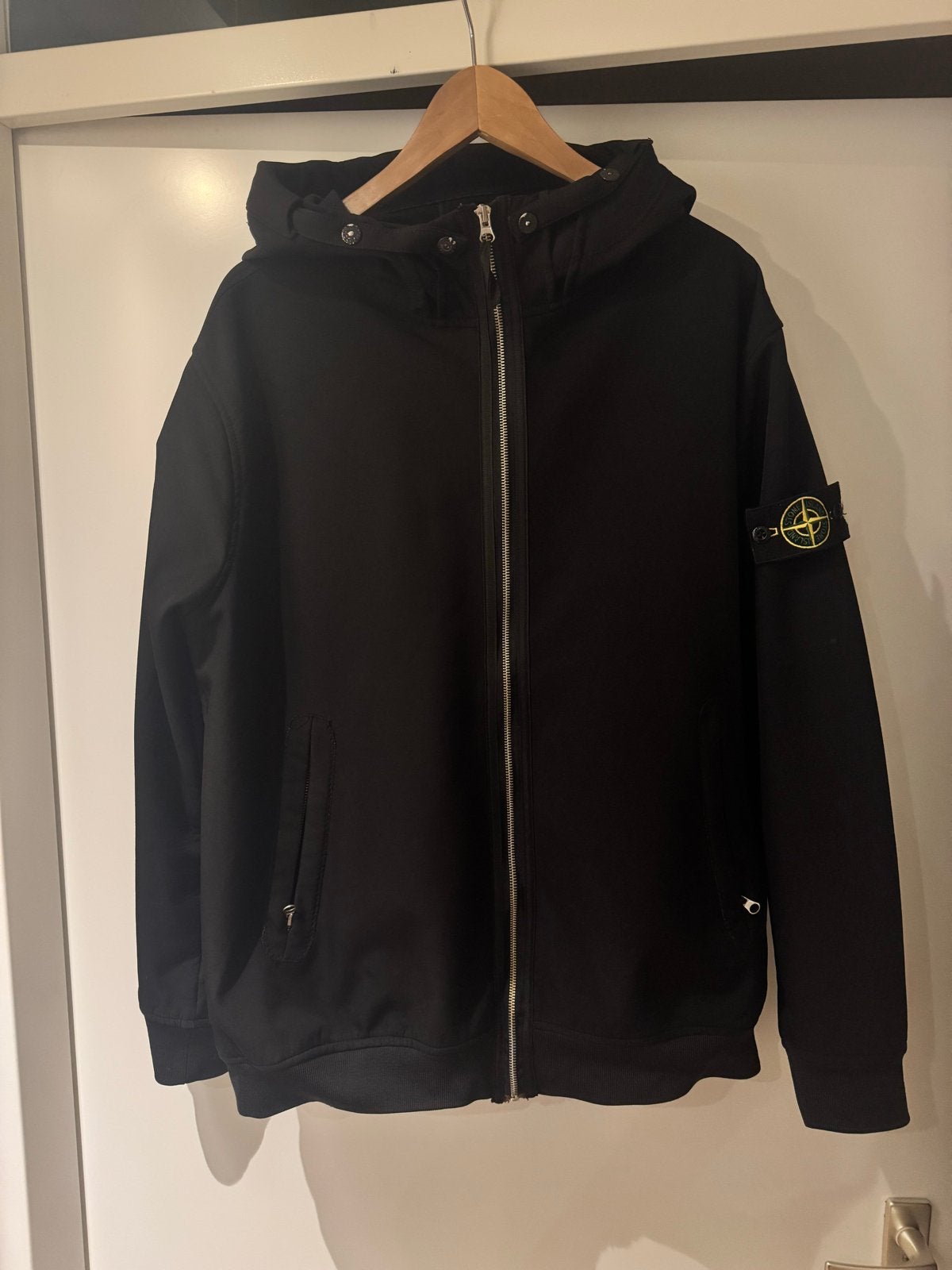 Stone Island Soft Shell XL, Ophalen of Verzenden, Zo goed als nieuw, Maat 56/58 (XL), Zwart
