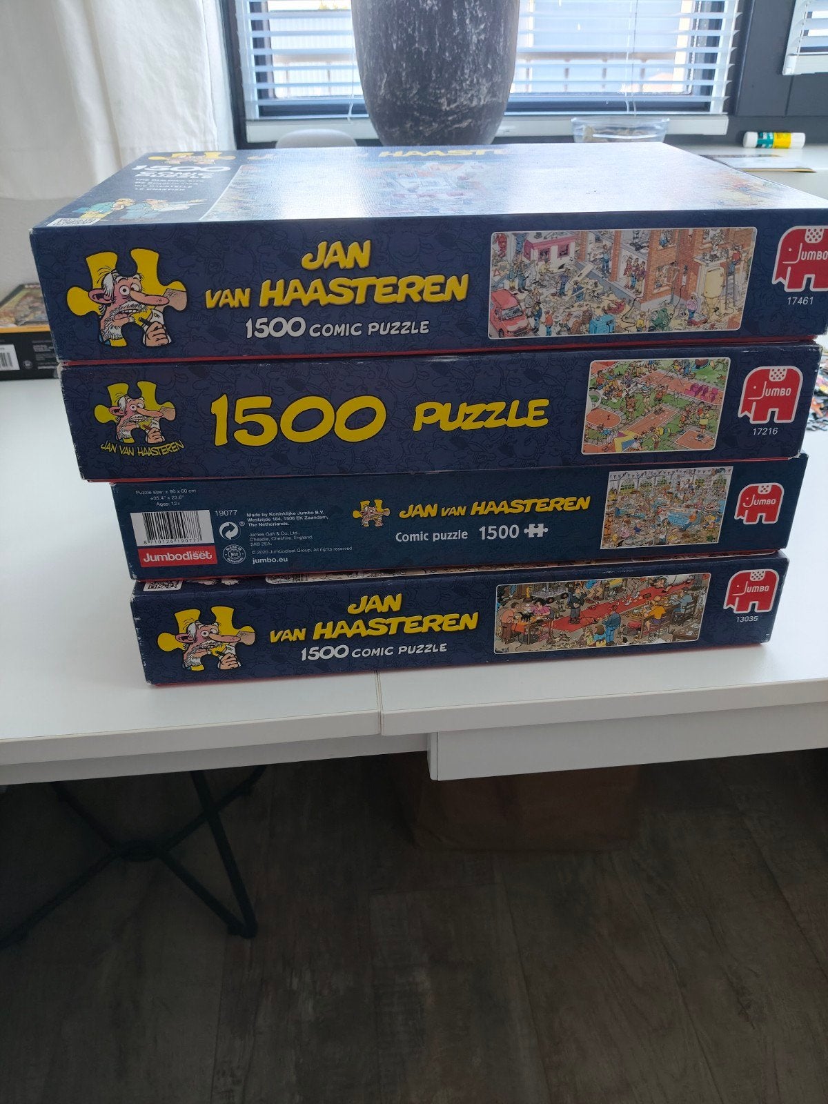 4 x Jan van Haasteren 1500 stukjes, Alle leeftijden, Ophalen, Zo goed als nieuw