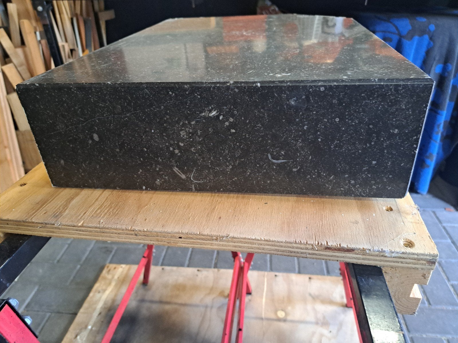 marmeren plaat, Ophalen, Overige materialen, Minder dan 50 cm, Gebruikt