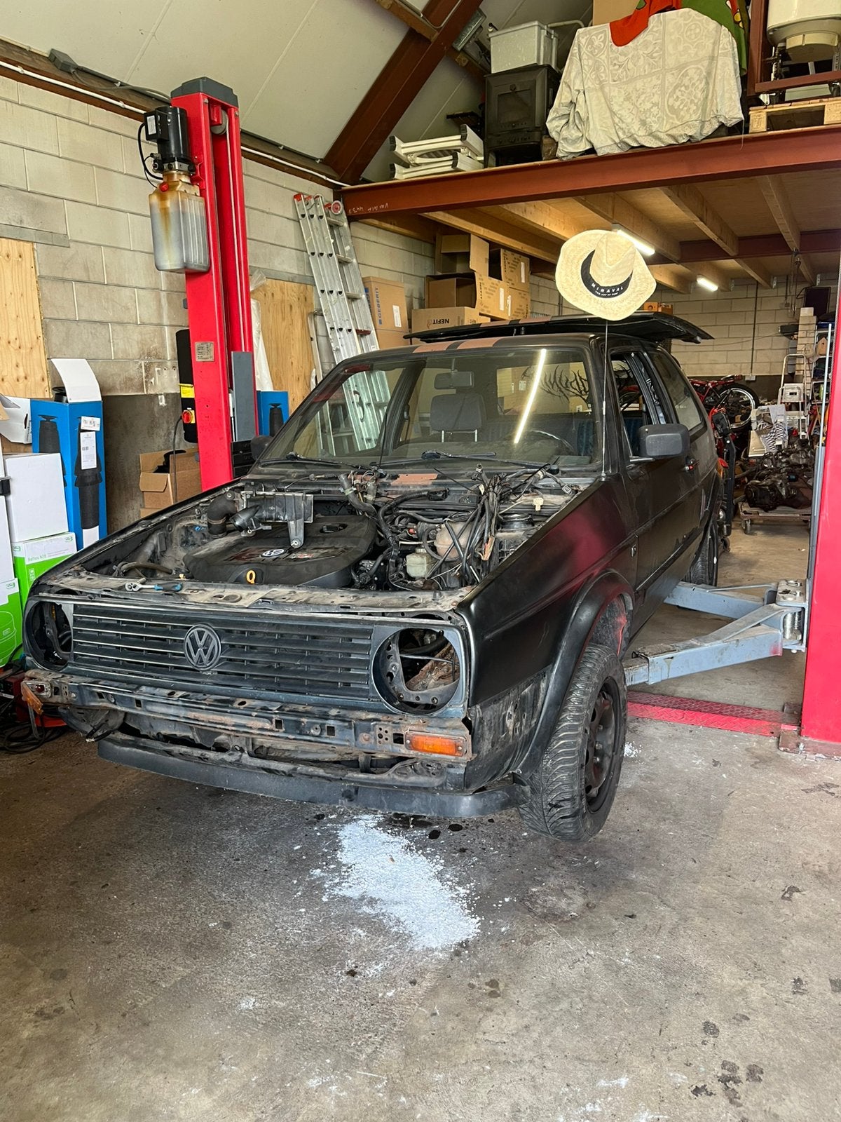 Onderdelen golf mk2 1990, Ophalen