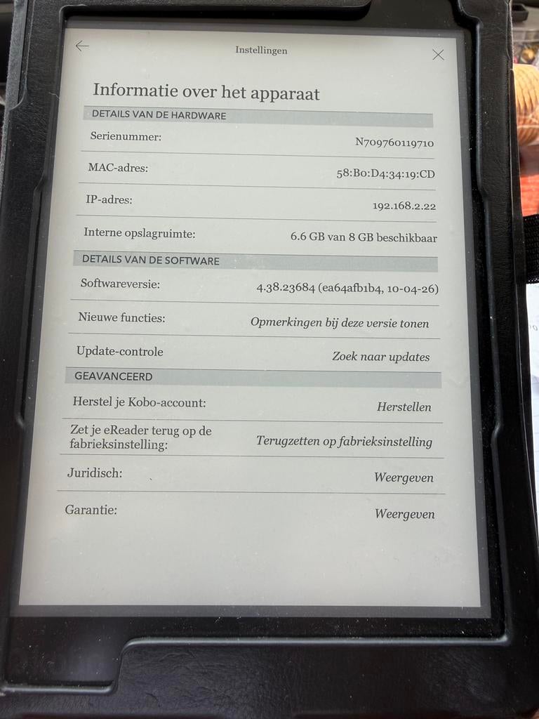 Kobo Aura One e-reader - 7.8 inch, 8GB, waterbestendig, Gebruikt, 8 GB, Touchscreen, Ophalen of Verzenden