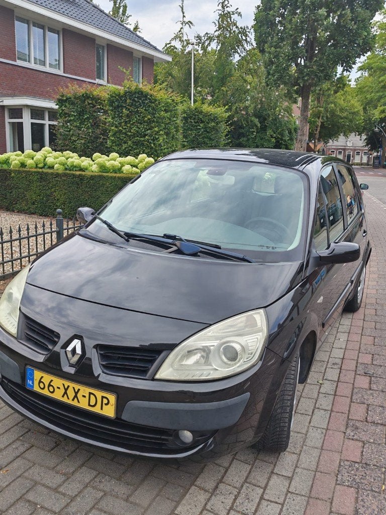 Renault Scénic 2.0 16V 99KW AUT E4 2007 Zwart AUTOMAAT, Auto's, Stof, 1250 kg, 4 cilinders, Cruise Control