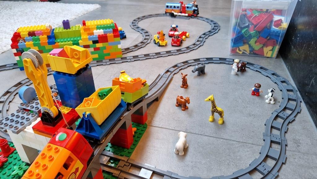 Grote Duplo collectie: blokken, treinen, rails en meer!, Ophalen, Duplo