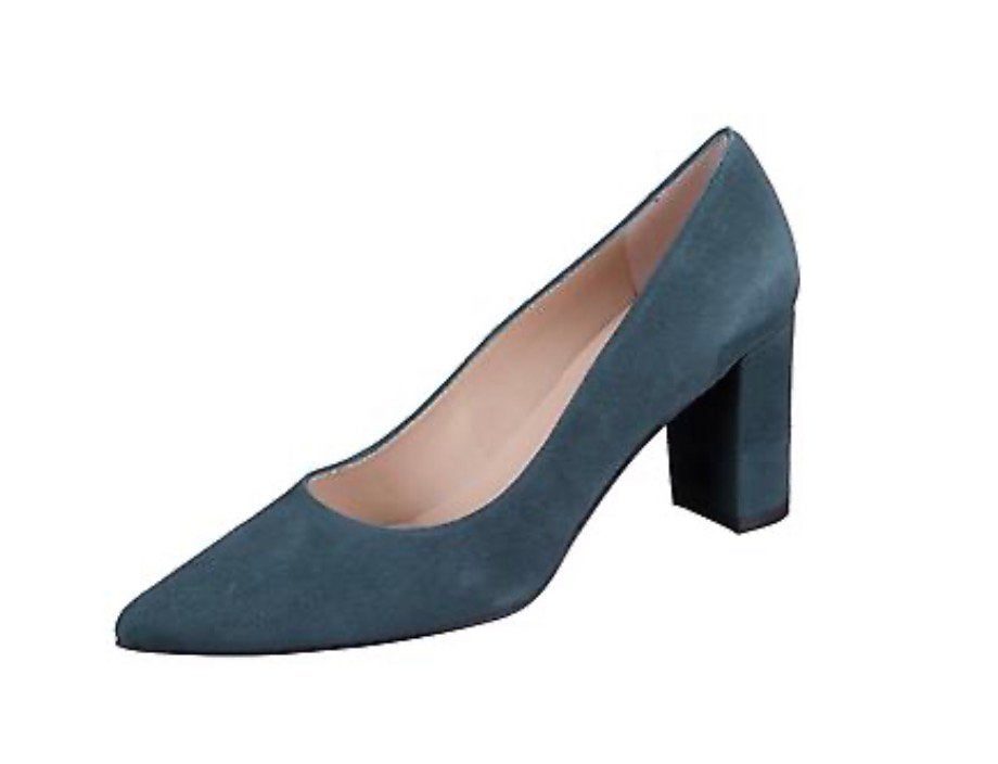 Pump suede Peter Kaiser jadegroen maat 38,5, Ophalen, Zo goed als nieuw, Groen