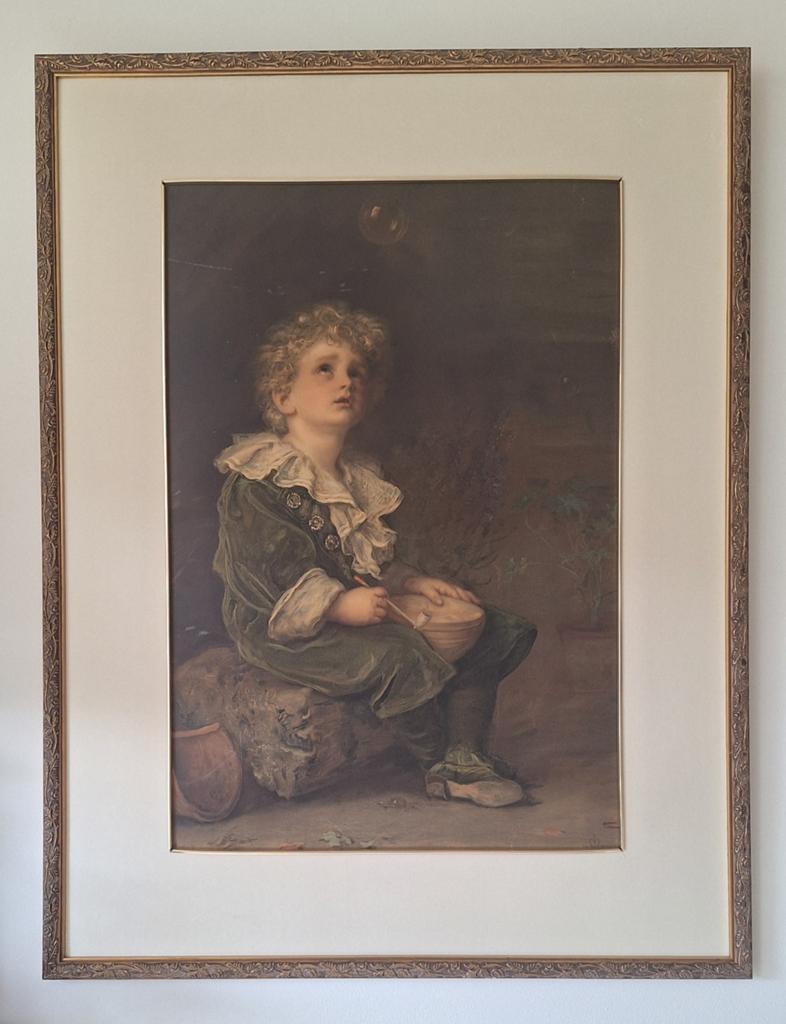 Reproductie "Bubbles" van Sir John Everett Millais., Ophalen