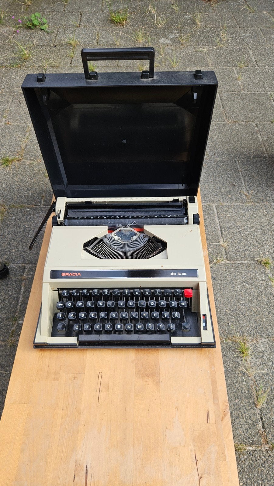 Vintage Gracia de Luxe typemachine – Jaren 70/80, Ophalen of Verzenden