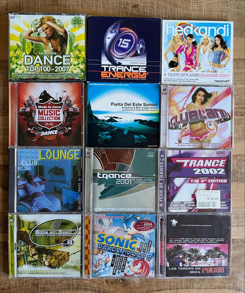 10 cd’s Dance, Techno, Trance, hardhouse & Lounge 2, Ophalen of Verzenden, Gebruikt, Dance Populair
