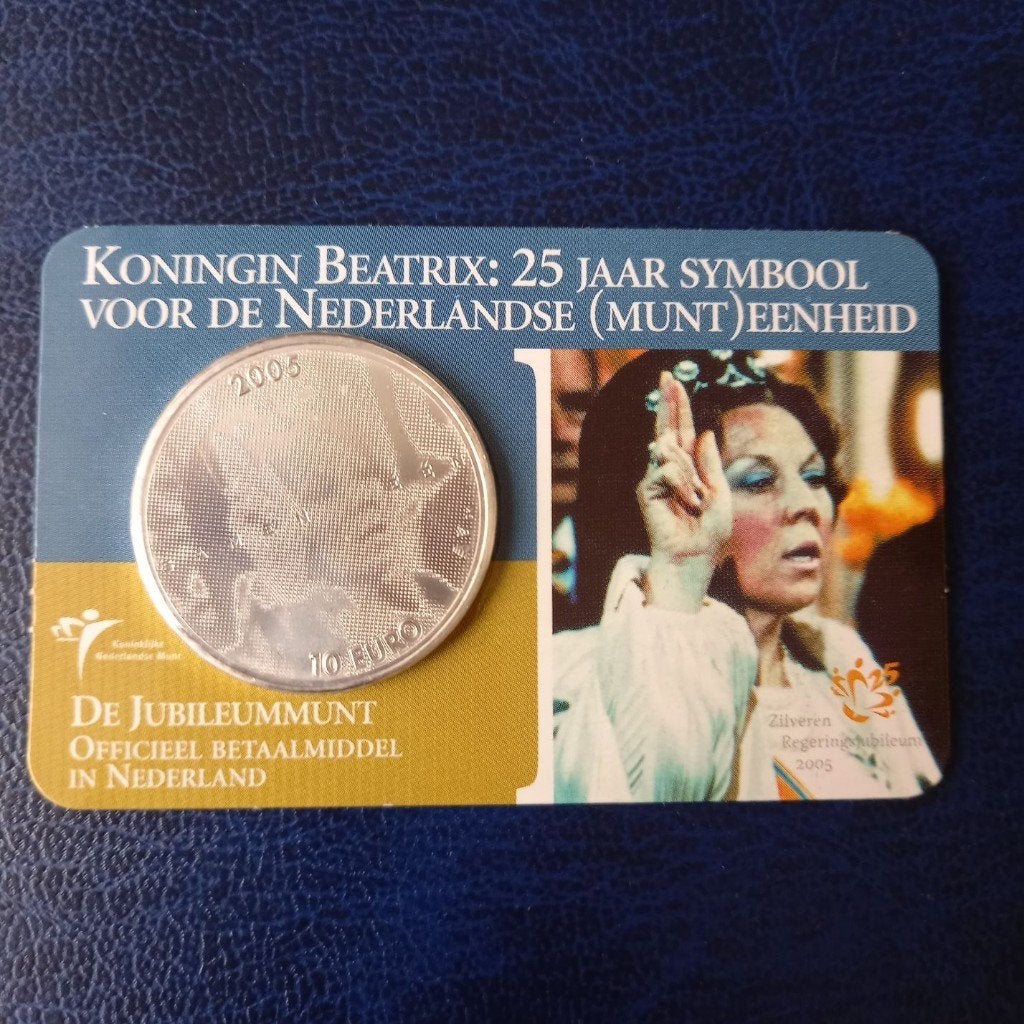 Nederland coincard 2005,2006 en 2007, Koningin Beatrix, Zilver, Euro's, Ophalen of Verzenden