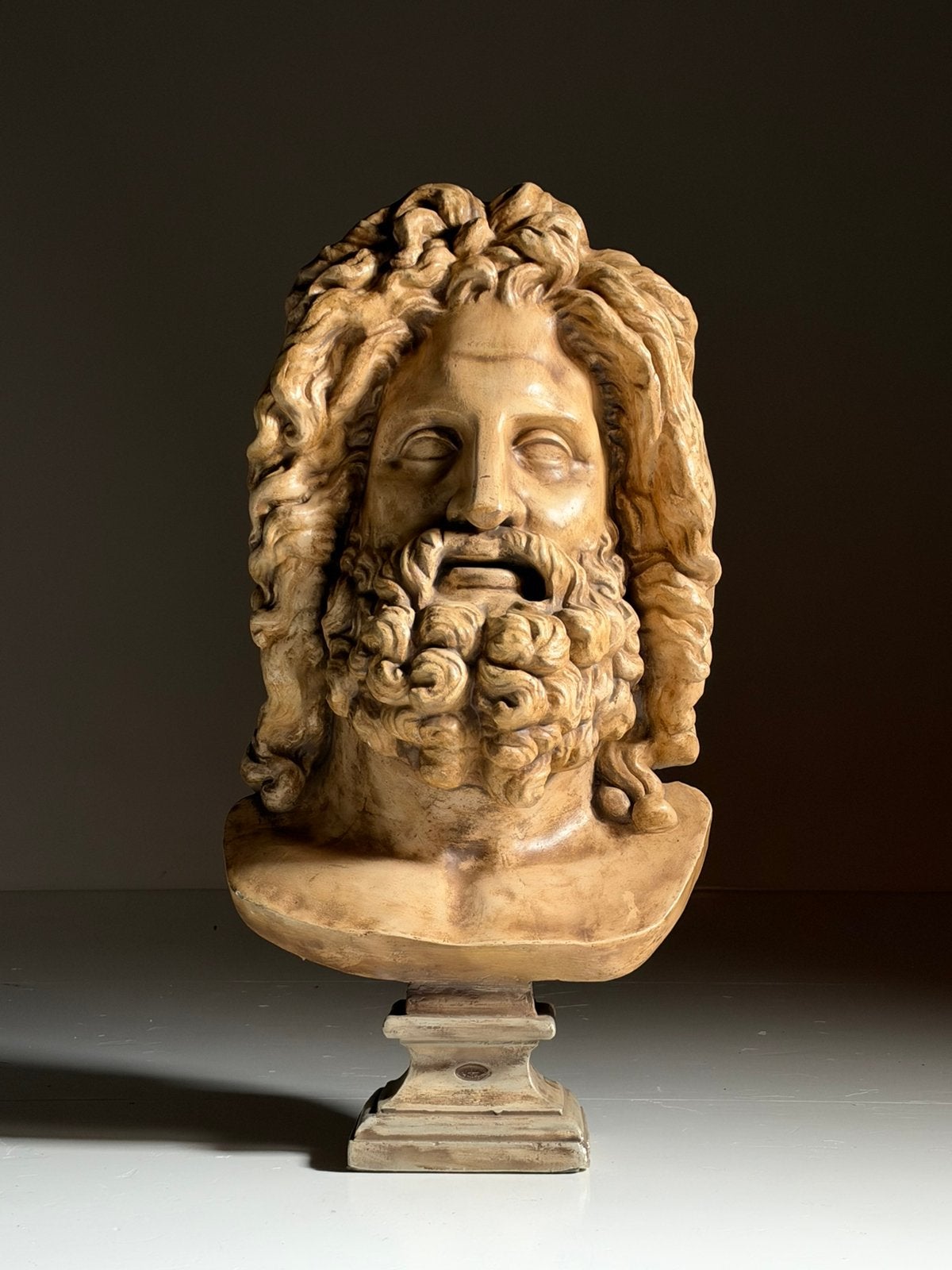 Grote gipsen buste van Zeus, Ophalen of Verzenden